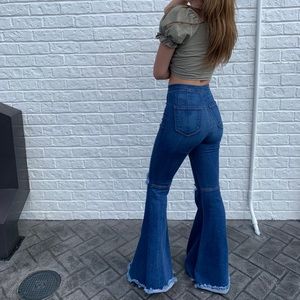 Cousin Couture flare blue jeans